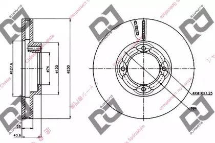 Тормозной диск DJ PARTS купить